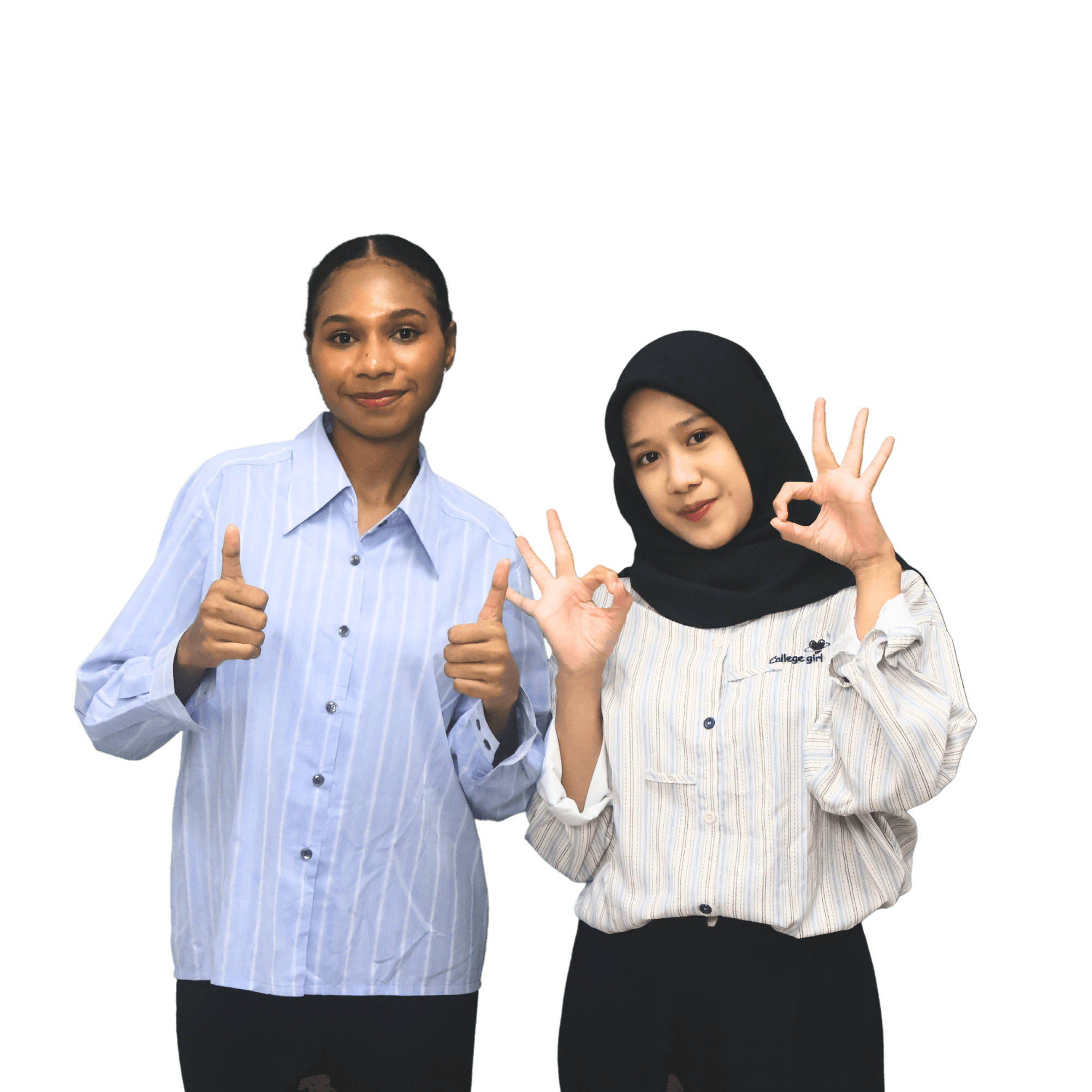 Happy students with education icons