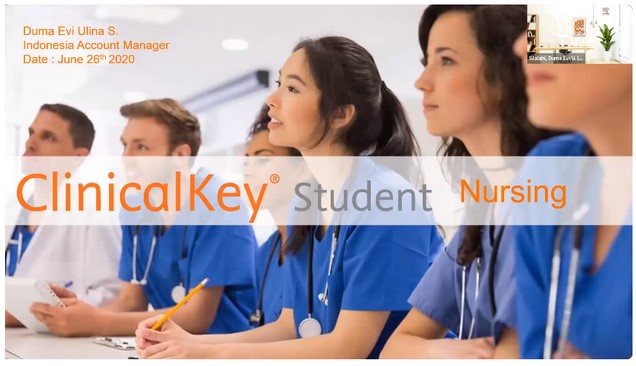 Sosialisasi penggunaan aplikasi Clinical Key Student Nursing dari Elselvier