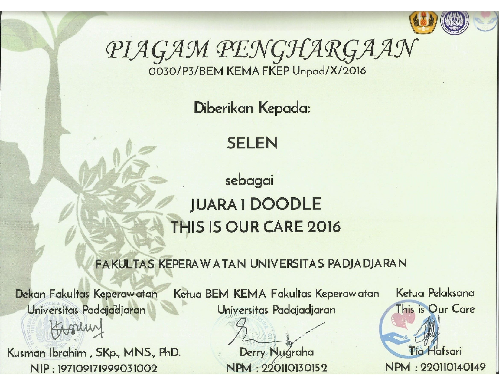 Lomba Doodle This Is Our Care 2016
